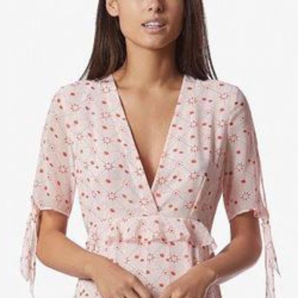 Aves Les Filles Wrap Maxi Dress in Tomato Combo